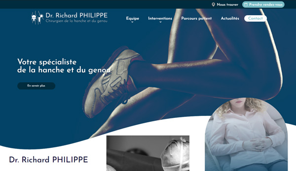 Le Docteur PHILIPPE se dote d’un site internet